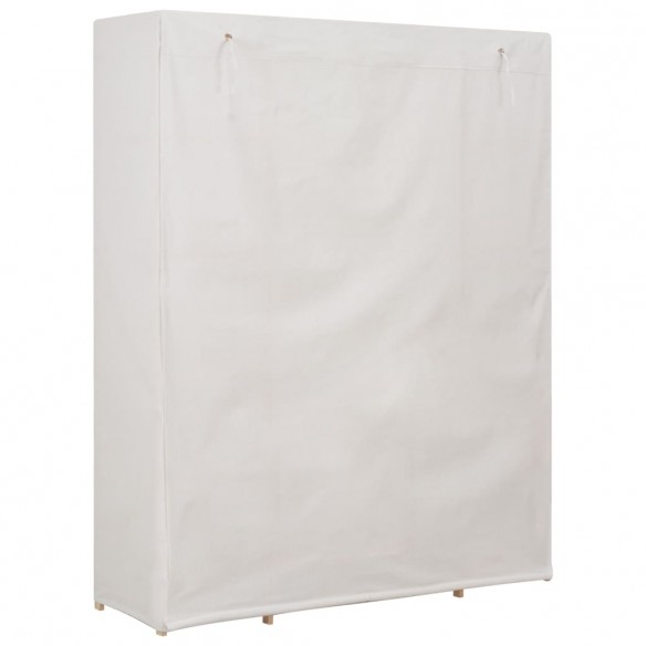 Garde-robe Blanc 135 x 40 x 170 cm Tissu