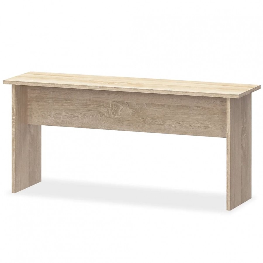 Table de salle à manger et bancs 3 pcs Aggloméré Chêne