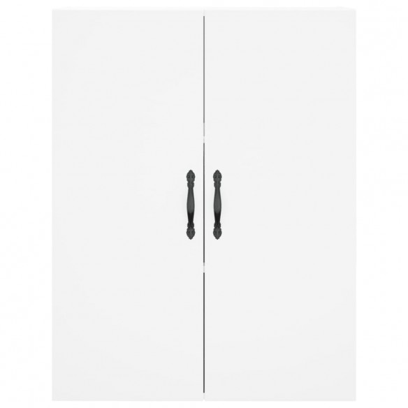 Armoires murales 2 pcs blanc bois d'ingénierie