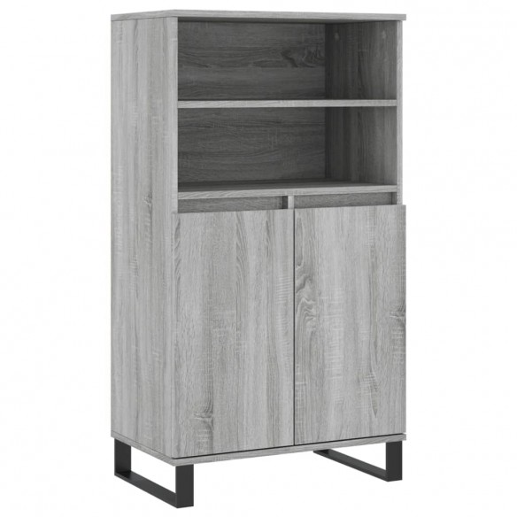 Buffet haut Sonoma gris 60x36x110 cm Bois d'ingénierie