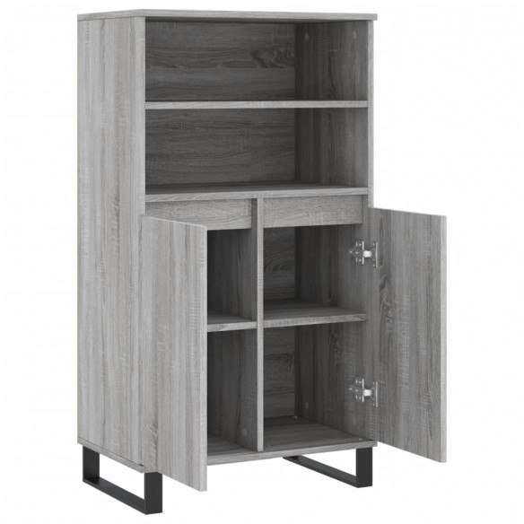 Buffet haut Sonoma gris 60x36x110 cm Bois d'ingénierie