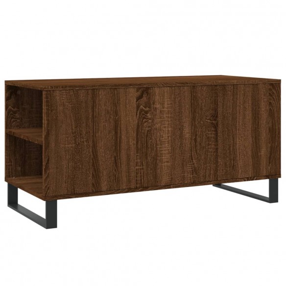 Table basse chêne marron 102x44,5x50 cm bois d'ingénierie