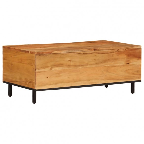 Table basse 100x54x40 cm bois massif d'acacia