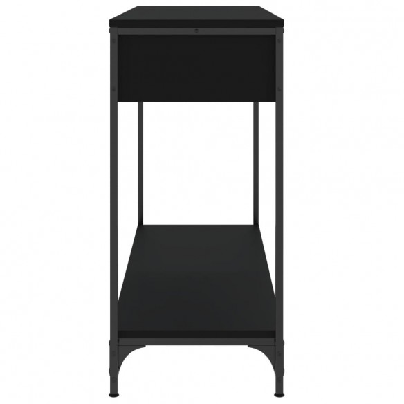 Table console noir 100x34,5x75 cm bois d'ingénierie