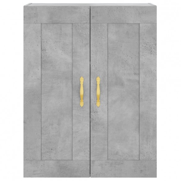 Armoire murale gris béton 69,5x34x90 cm bois d'ingénierie