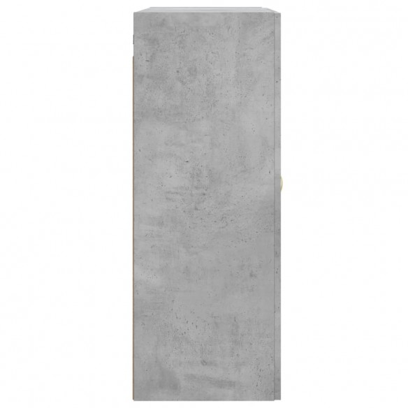 Armoire murale gris béton 69,5x34x90 cm bois d'ingénierie