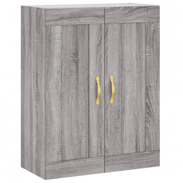 Armoires murales 2 pcs sonoma gris bois d'ingénierie