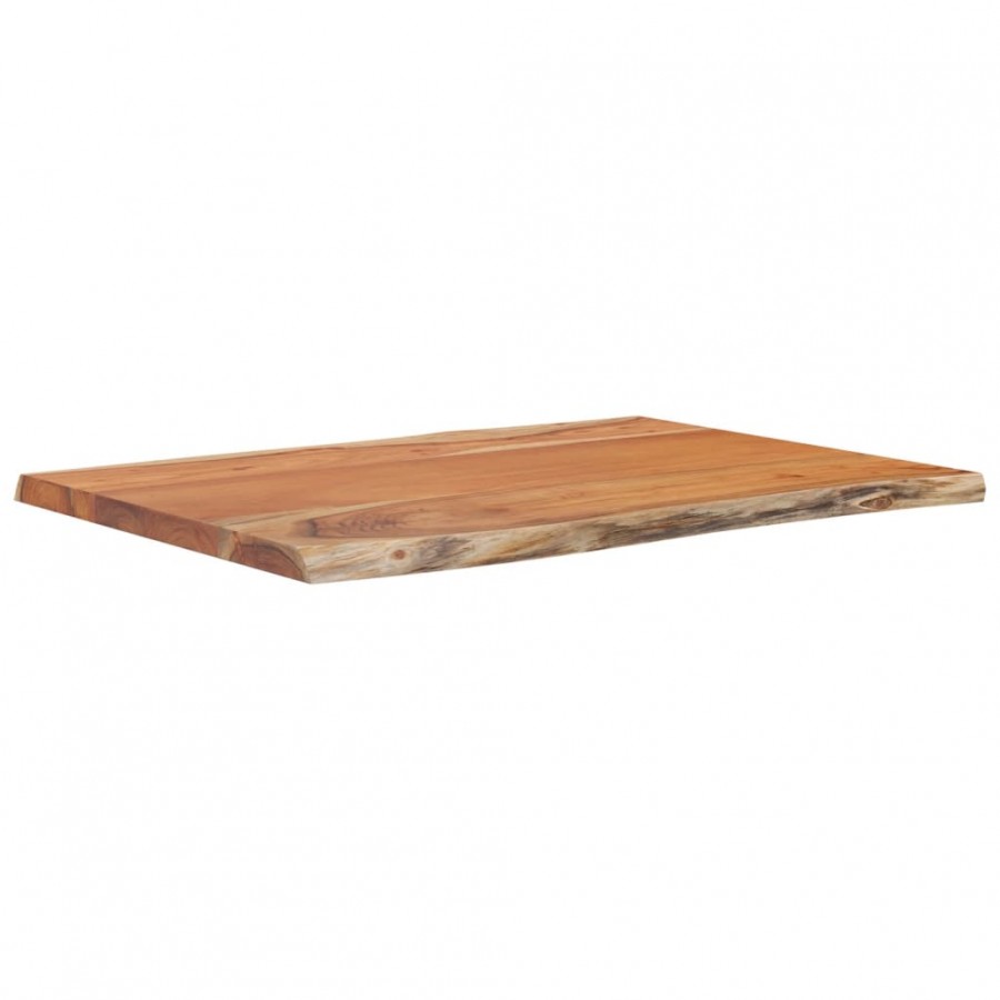 Table d'appoint 50x40x2,5cm bois massif acacia bordure assortie