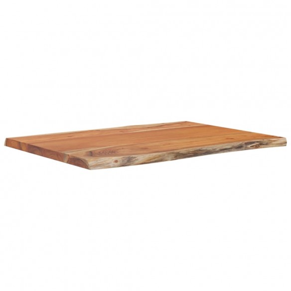Table d'appoint 50x40x2,5cm bois massif acacia bordure assortie