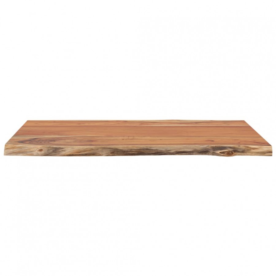 Table d'appoint 50x40x2,5cm bois massif acacia bordure assortie