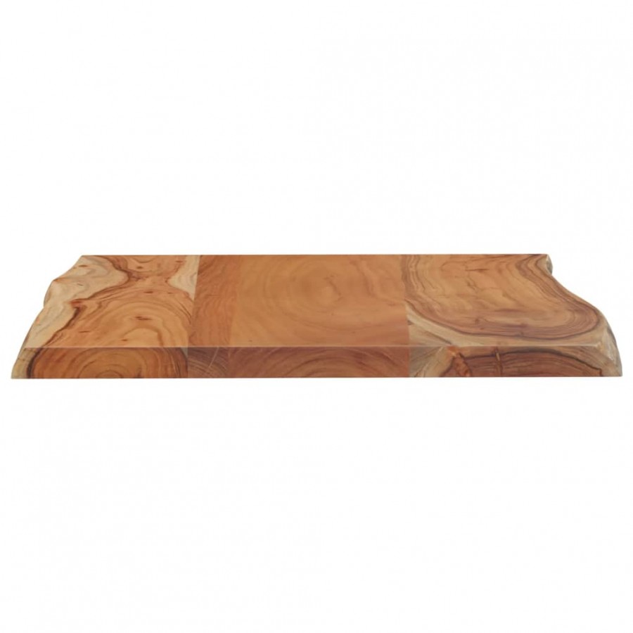 Table d'appoint 50x40x2,5cm bois massif acacia bordure assortie