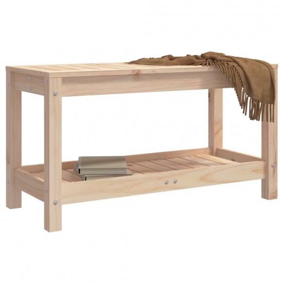 Banc de jardin 82,5x35x45 cm bois massif de pin