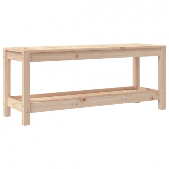 Banc de jardin 108x35x45 cm bois massif de pin