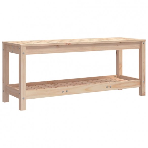 Banc de jardin 108x35x45 cm bois massif de pin