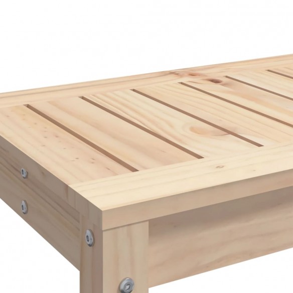 Banc de jardin 108x35x45 cm bois massif de pin