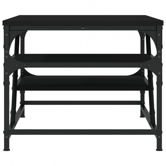 Table basse noir 100x49x40 cm bois d'ingénierie