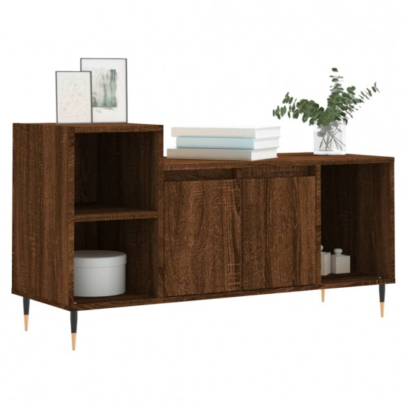 Meuble TV Chêne marron 100x35x55 cm Bois d'ingénierie