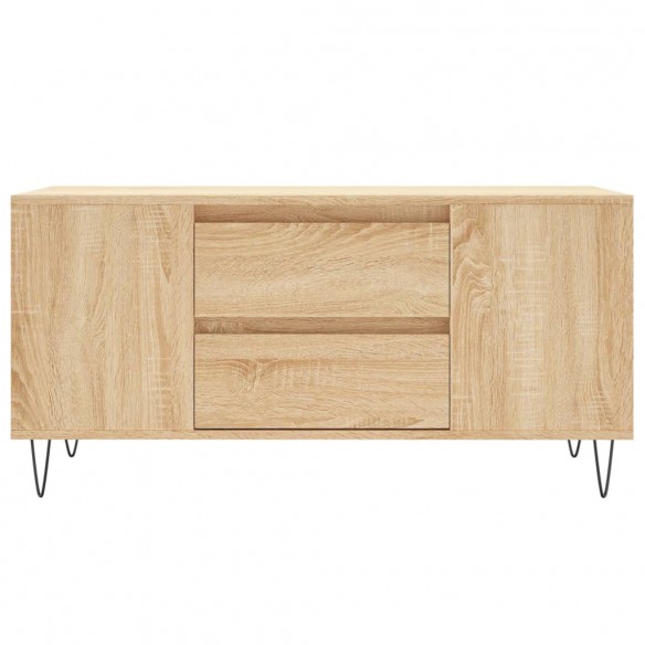 Table basse chêne sonoma 102x44,5x50 cm bois d'ingénierie