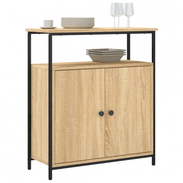 Buffet chêne sonoma 70x30x80 cm bois d'ingénierie