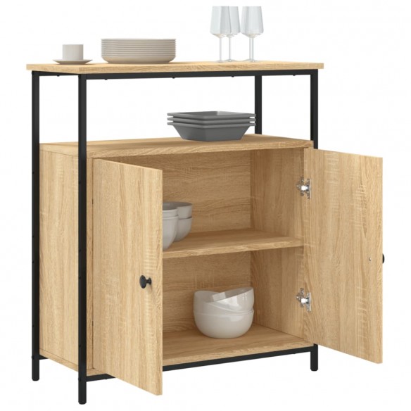 Buffet chêne sonoma 70x30x80 cm bois d'ingénierie