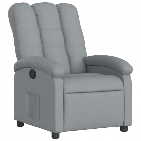 Fauteuil inclinable Gris clair Tissu