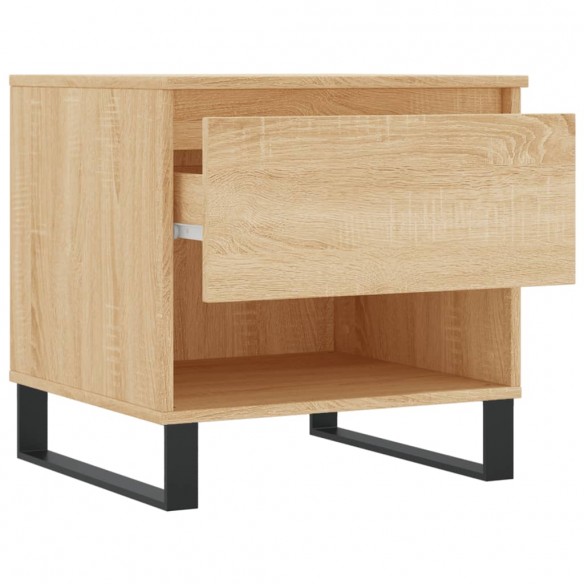 Tables basses 2 pcs chêne sonoma 50x46x50 cm bois d'ingénierie