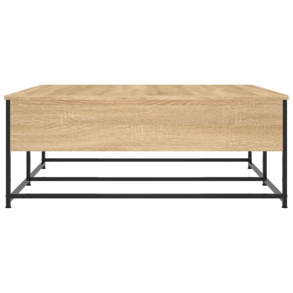 Table basse chêne sonoma 100x99x40 cm bois d'ingénierie