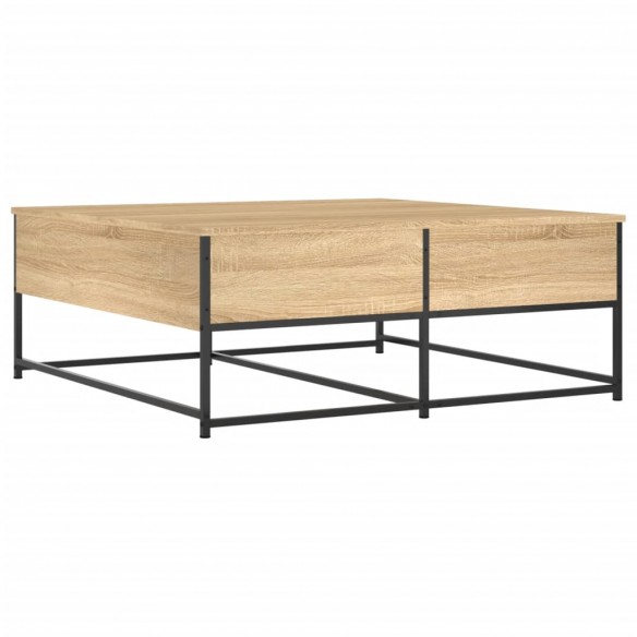 Table basse chêne sonoma 100x99x40 cm bois d'ingénierie