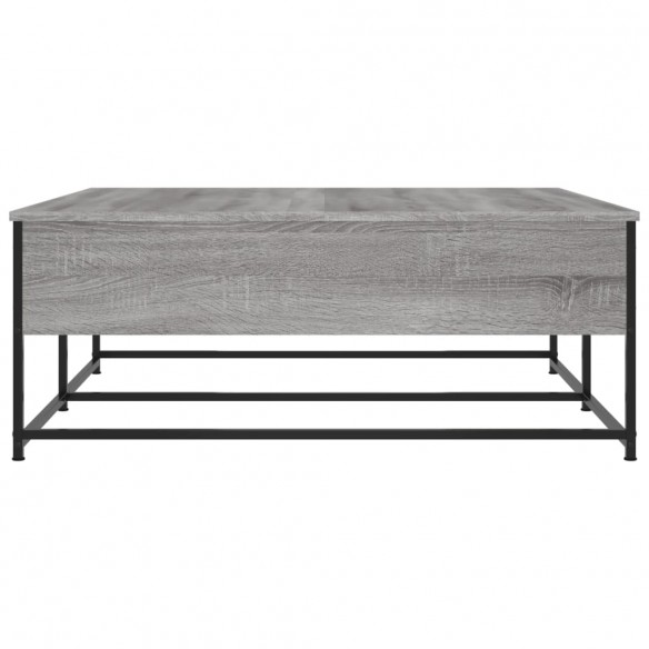 Table basse sonoma gris 100x99x40 cm bois d'ingénierie