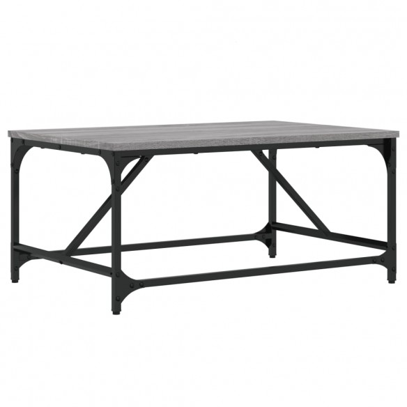 Table basse sonoma gris 75x50x35 cm bois d'ingénierie