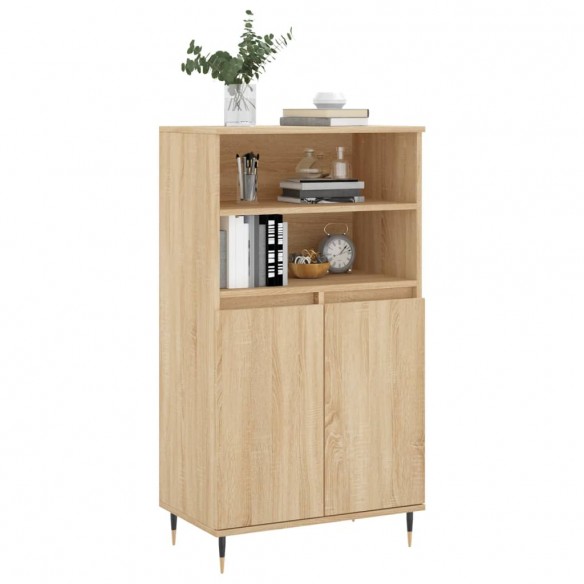 Buffet haut Chêne sonoma 60x36x110 cm Bois d'ingénierie