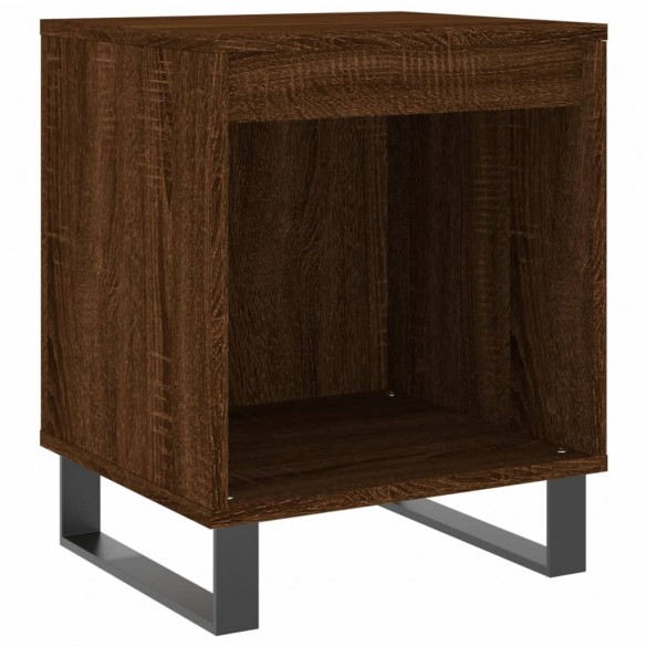 Tables de chevet 2 pcs chêne marron 40x35x50 cm bois ingénierie