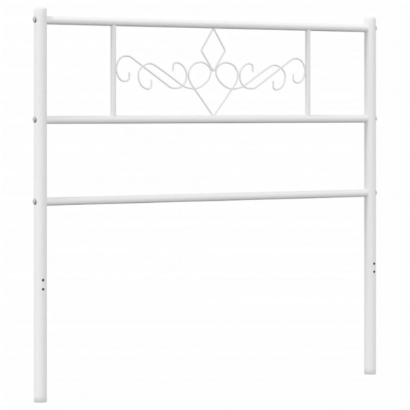 Tête de lit métal blanc 80 cm