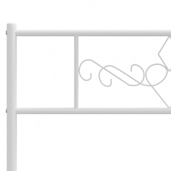 Tête de lit métal blanc 80 cm