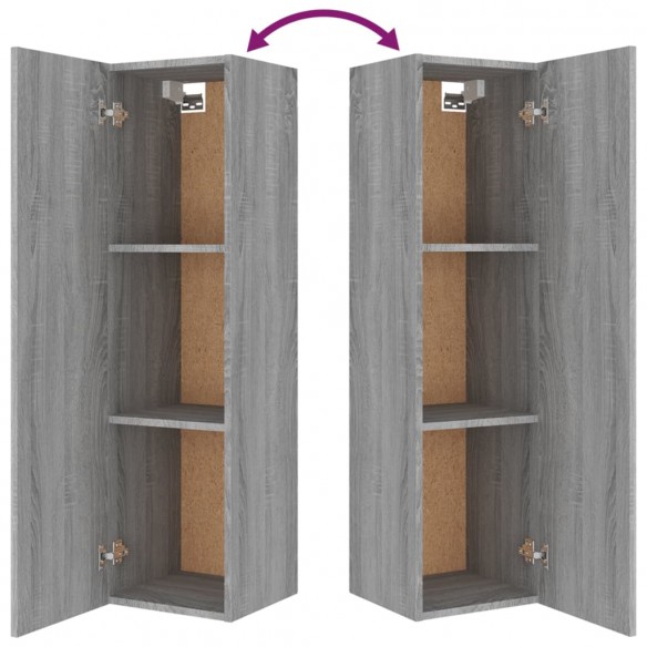 Ensemble de meubles TV 4 pcs Sonoma gris Bois d'ingénierie