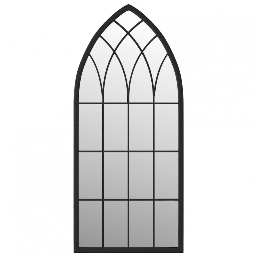 Miroir Noir 100x45 cm Fer pour utilisation à l'intérieur