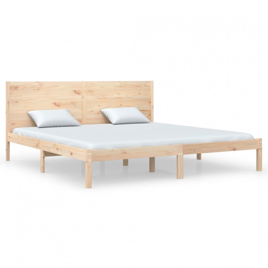 Cadre de lit bois massif 180x200 cm super king