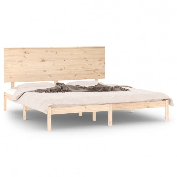 Cadre de lit bois massif 180x200 cm super king