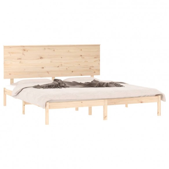 Cadre de lit bois massif 180x200 cm super king