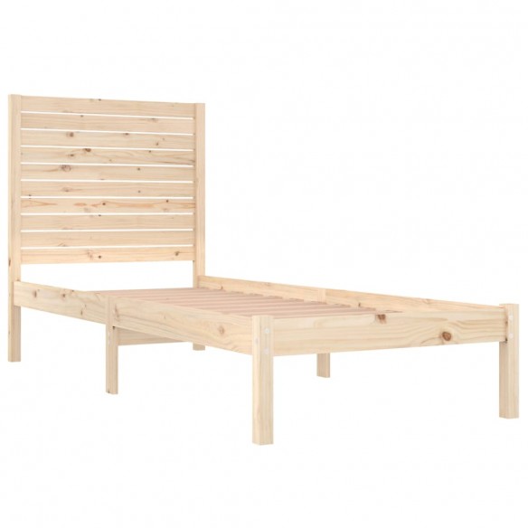 Cadre de lit bois massif 75x190 cm petit simple