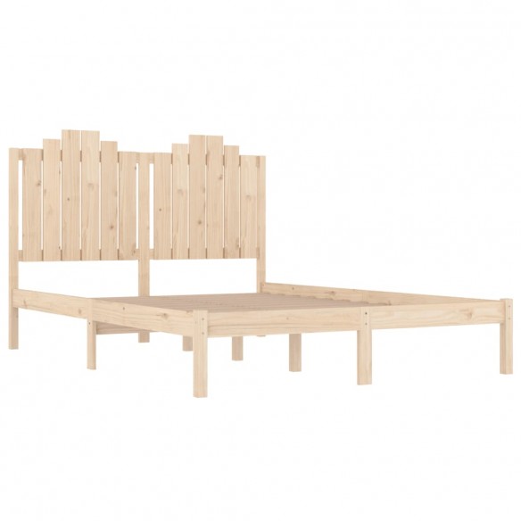 Cadre de lit bois de pin massif 135x190 cm double