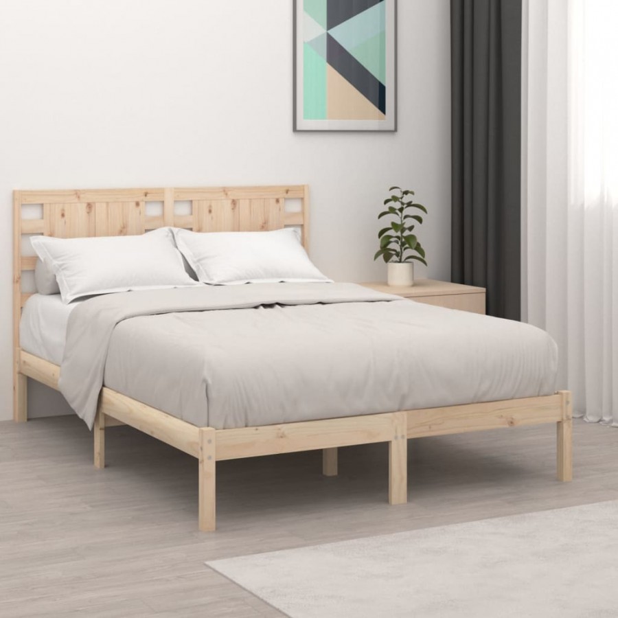 Cadre de lit bois massif 180x200 cm super king