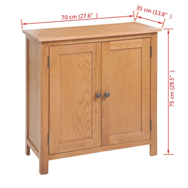 Buffet 70 x 35 x 75 cm Bois de chêne massif