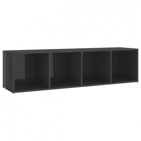 Ensemble de meubles TV 3 pcs Gris brillant Aggloméré