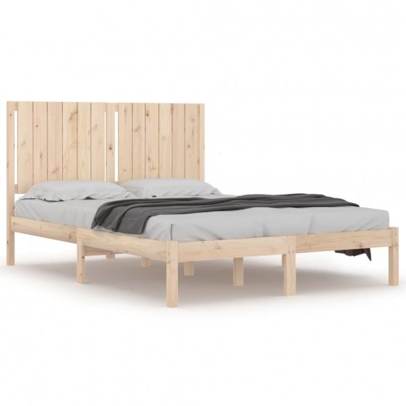 Cadre de lit bois de pin massif 135x190 cm double