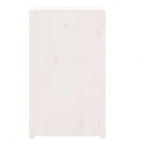 Armoire de cuisine d'extérieur blanc bois de pin massif