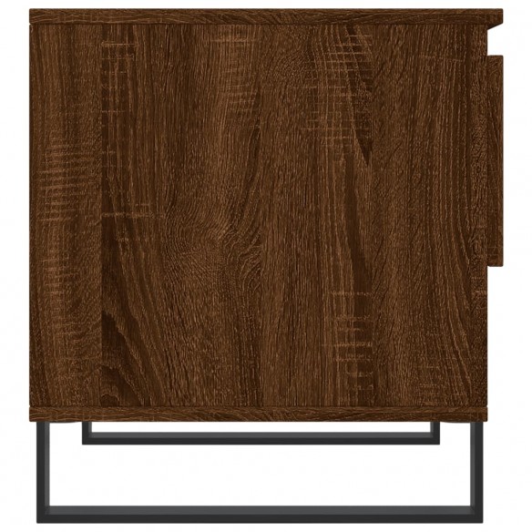 Table basse chêne marron 50x46x50 cm bois d'ingénierie