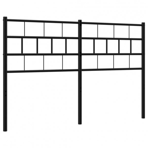 Tête de lit métal noir 120 cm