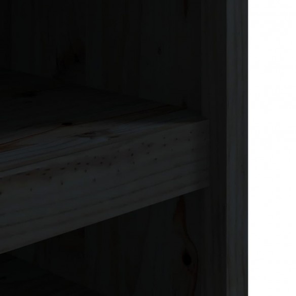 Armoire de cuisine d'extérieur noir 106x55x64cm bois pin massif
