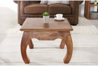 Table d'appoint classique 60 cm en bois d'acacia